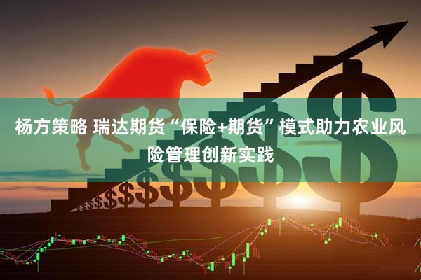 杨方策略 瑞达期货“保险+期货”模式助力农业风险管理创新实践