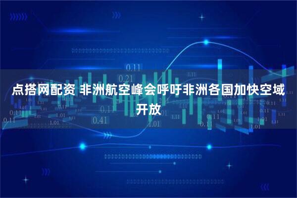 点搭网配资 非洲航空峰会呼吁非洲各国加快空域开放